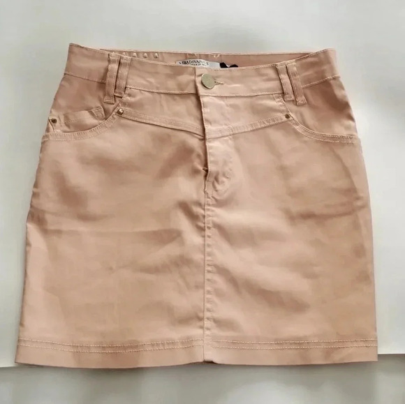 STRADIVARIUS EU 36 / US 4 WOMEN'S SKIRT SHORT DENI - Picture 7 of 8